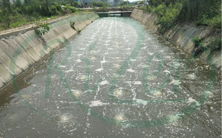 瑞柘工業(yè)廢水處理曝氣系統(tǒng)效果圖 瑞柘工業(yè)廢水處理曝氣系統(tǒng)效果圖
